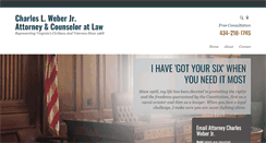 Desktop Screenshot of clweberlaw.com